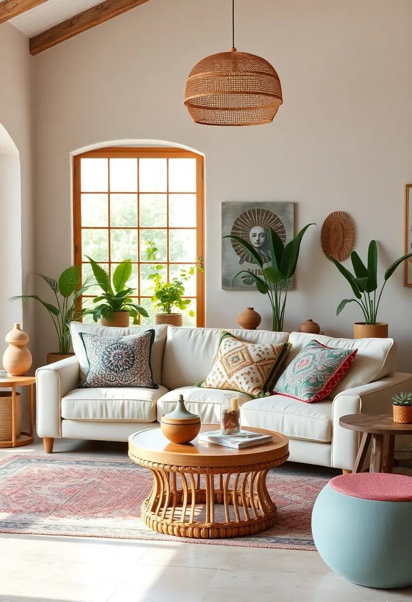 Feature a ‍mix of patterned cushions with tribal and floral designs to ‍enrich your sofa's texture