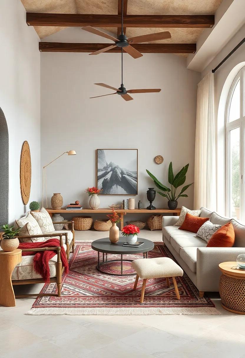 Opt for⁣ a neutral color palette ‍with splashes of muted jewel tones for depth‌ and subtle vibrancy