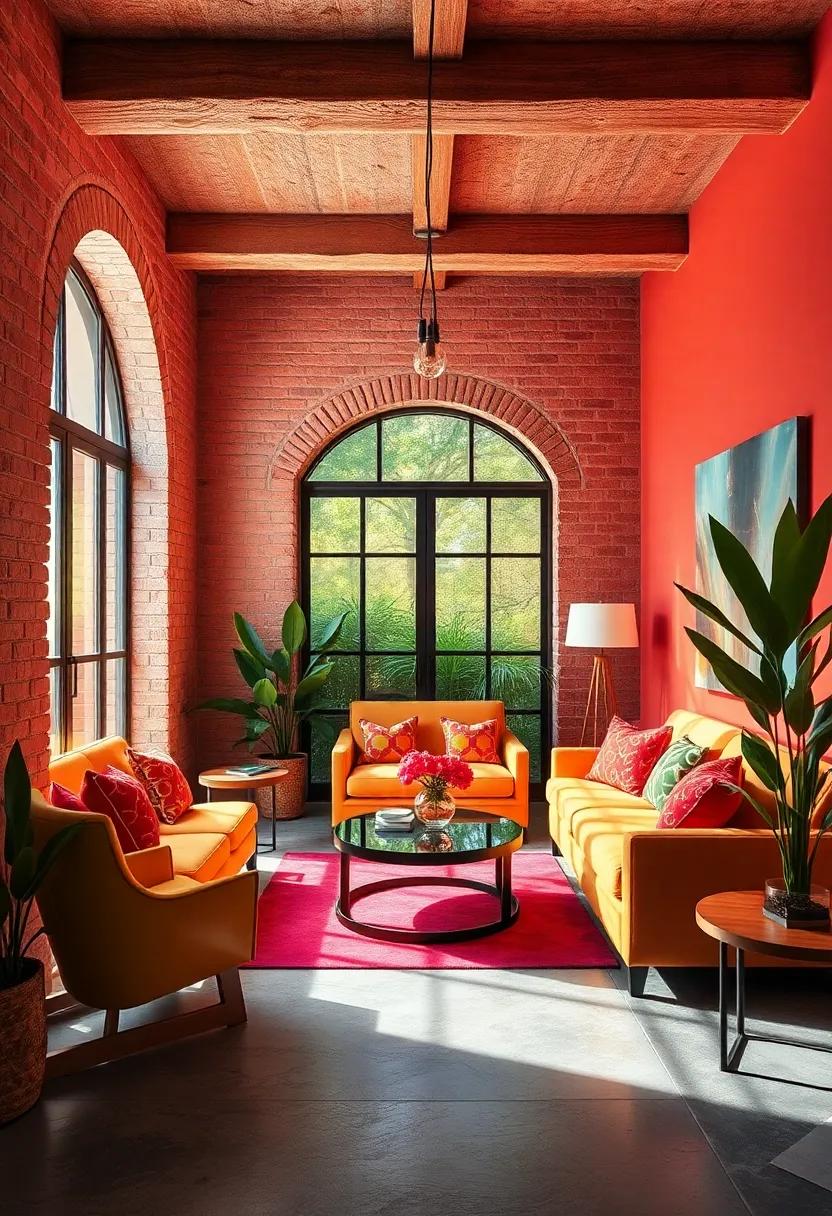 Electric Garden: Neon fuchsia, lime green, electric​ blue, and bright orange make a dynamic and energetic ⁢statement