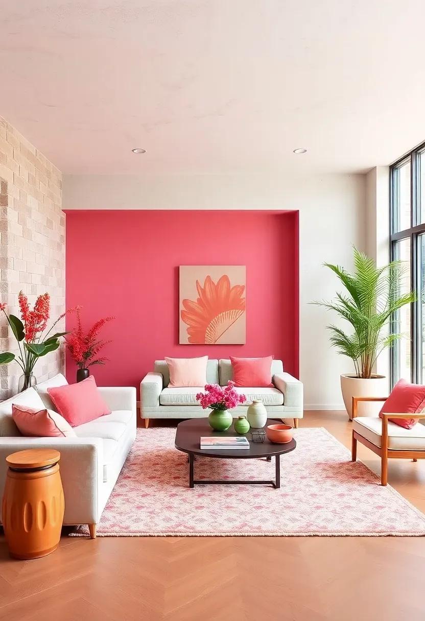 Watermelon Wonder: Juicy red, watermelon pink, mint green, and white for a fun, fruity palette that’s both bright and bold