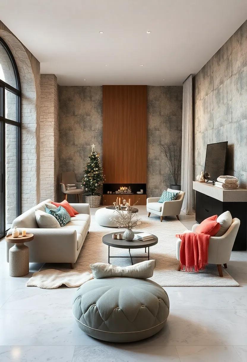 warm Feathers and Plush Fabrics Paired with‍ Soft Pastels for a Hygge Winter Retreat