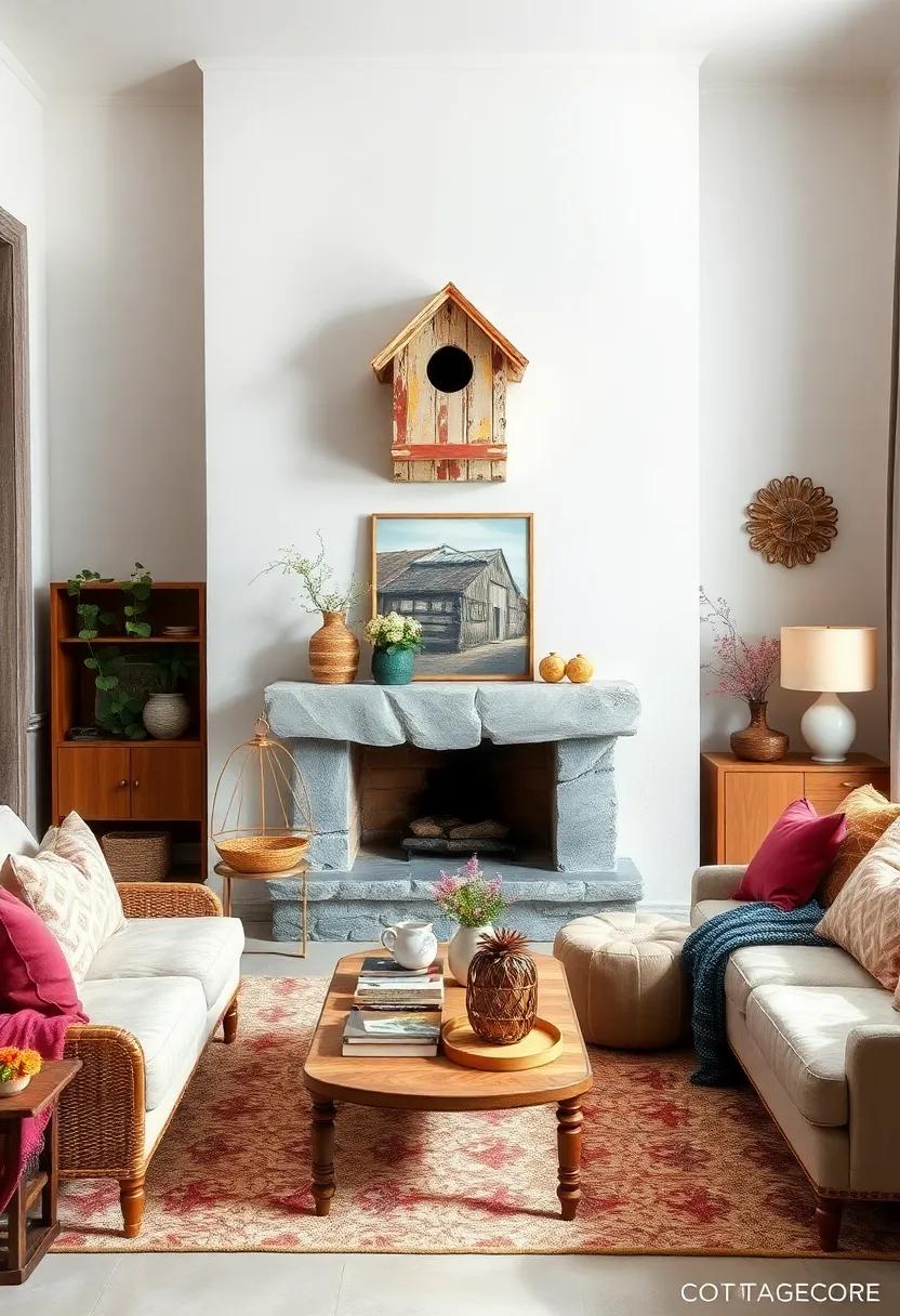 Embroidery hoops featuring stitched wildflower designs