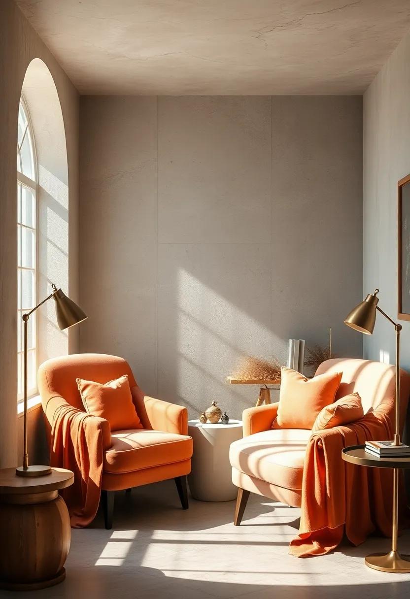 Delicate Sheer Curtains Filtering Warm sunlight into inviting Reading Corners