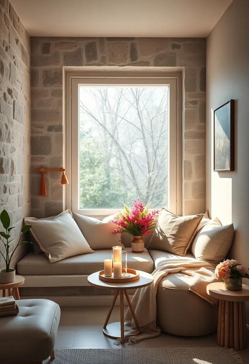Bright Sunlight Highlighting a Scandinavian style Reading ‍Nook with Clean lines and Soft​ Neutrals