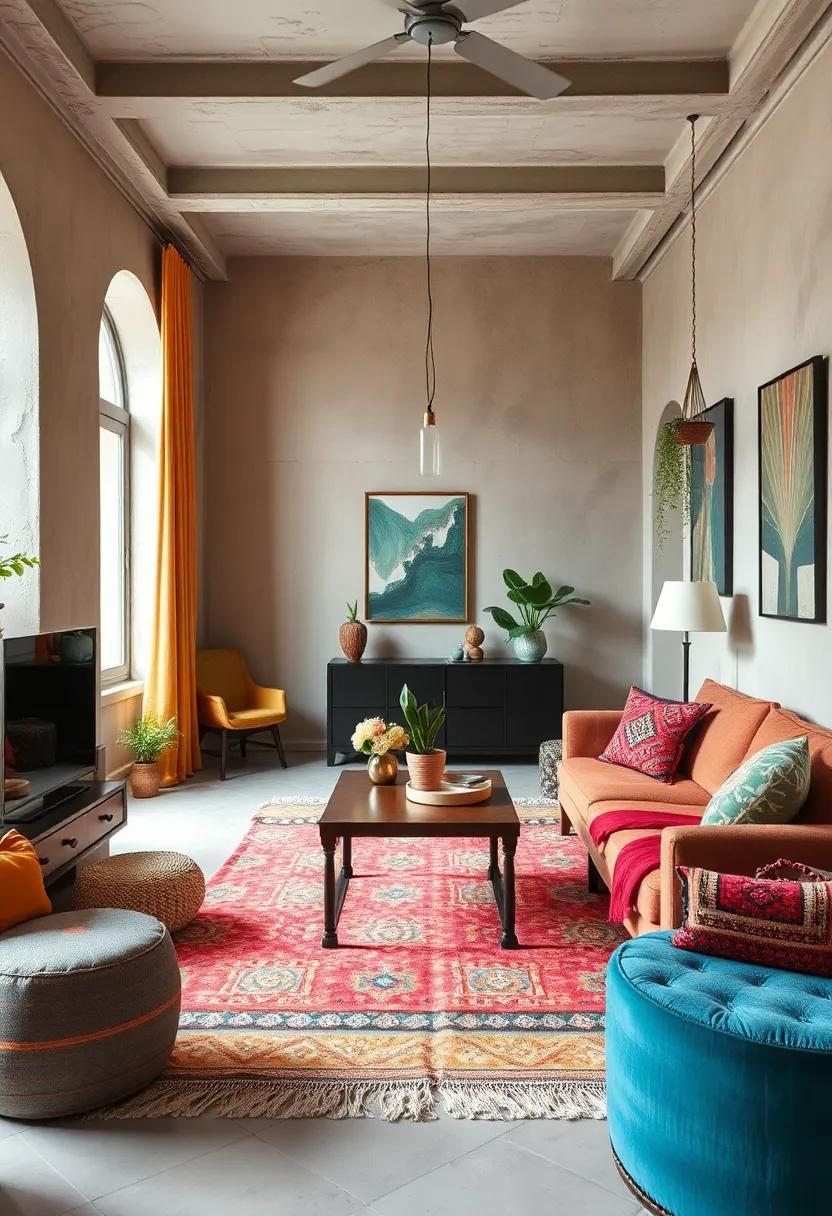 Incorporate ethnic textiles, such as Moroccan rugs or Indian throws, ​to infuse⁣ your ​space with global charm