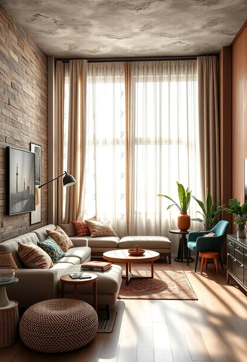 Use decorative screens ⁣or curtains to divide spaces while‌ adding pattern and texture