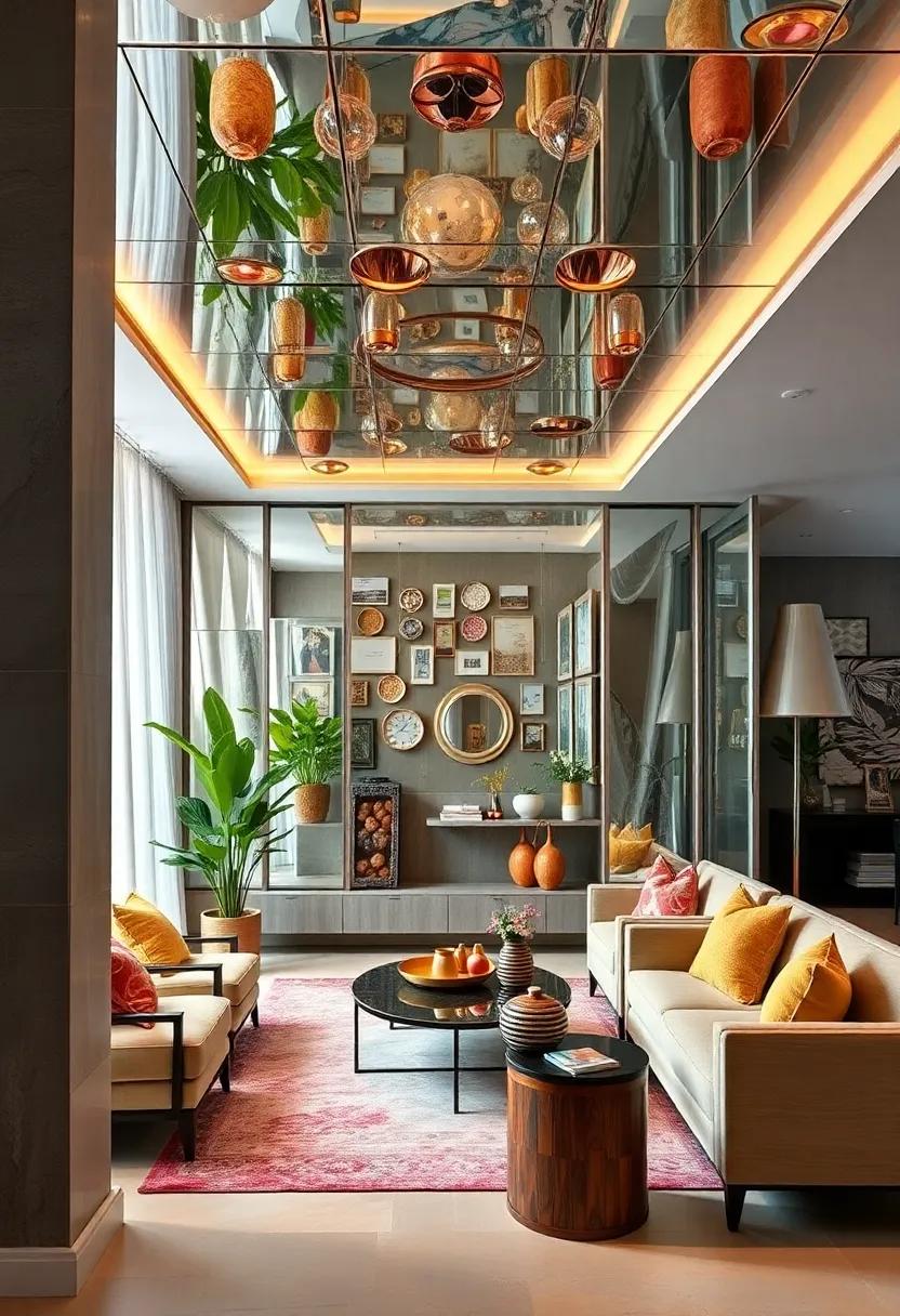 Mirrored Ceiling Installations‌ Expanding vertical Perspectives and ⁢Adding Unexpected Reflections
