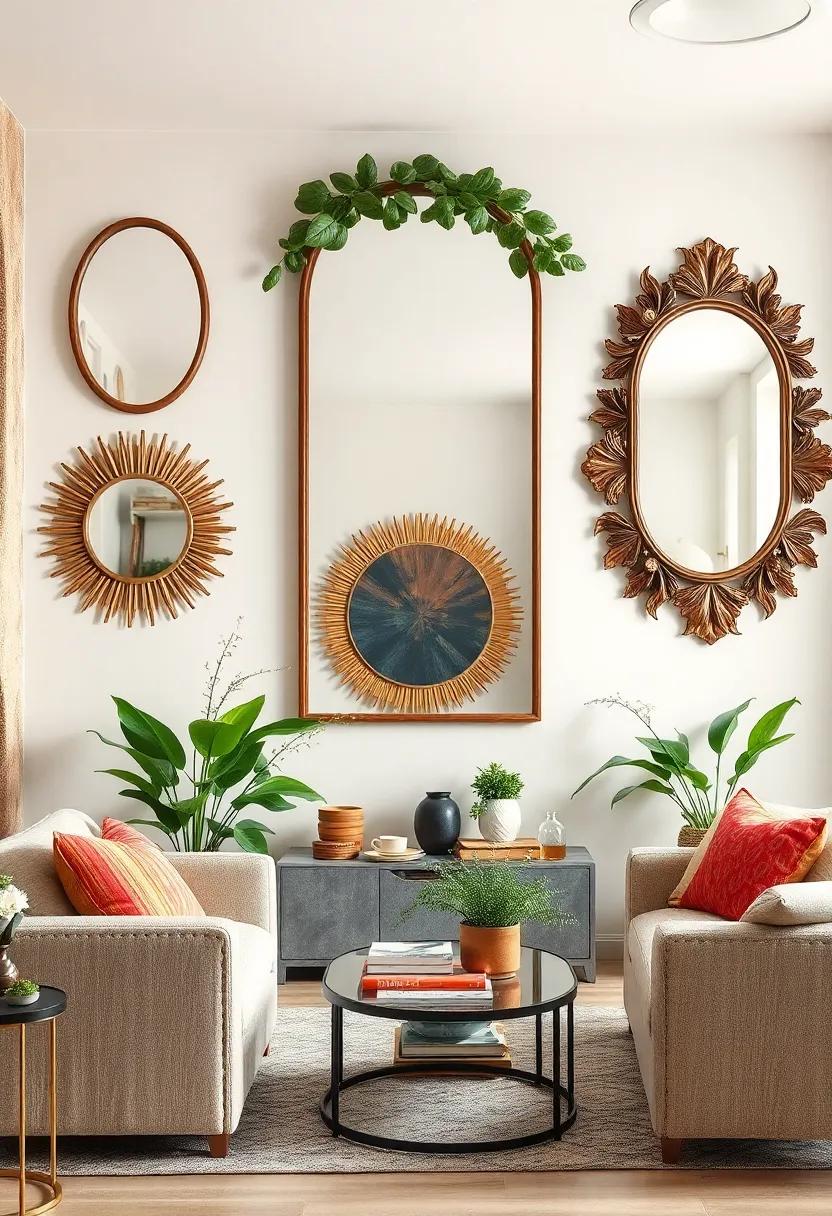 Botanical and Nature-Inspired‍ Mirror Frames​ Featuring Leaf, vine, or Floral motifs for Organic Eclectic Looks