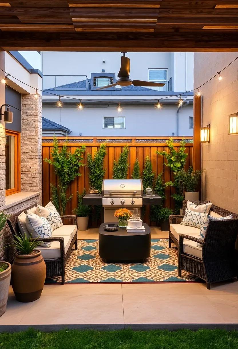 Chain Link with Privacy Slats: Dress up a practical chain link fence with colorful or neutral privacy slats to enhance both function and style