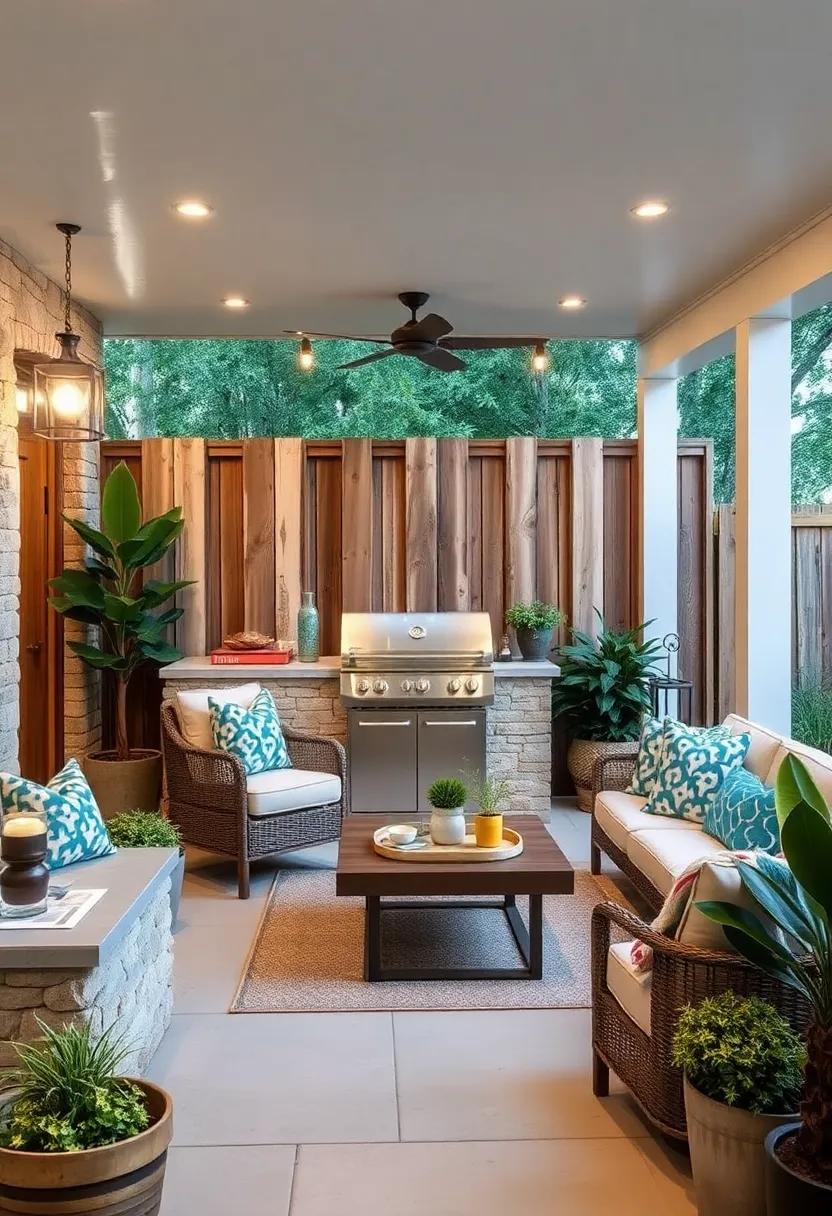 Reclaimed Barn Wood Fencing: Repurpose weathered barn wood to define your BBQ space with rustic charm⁢ and nostalgic appeal