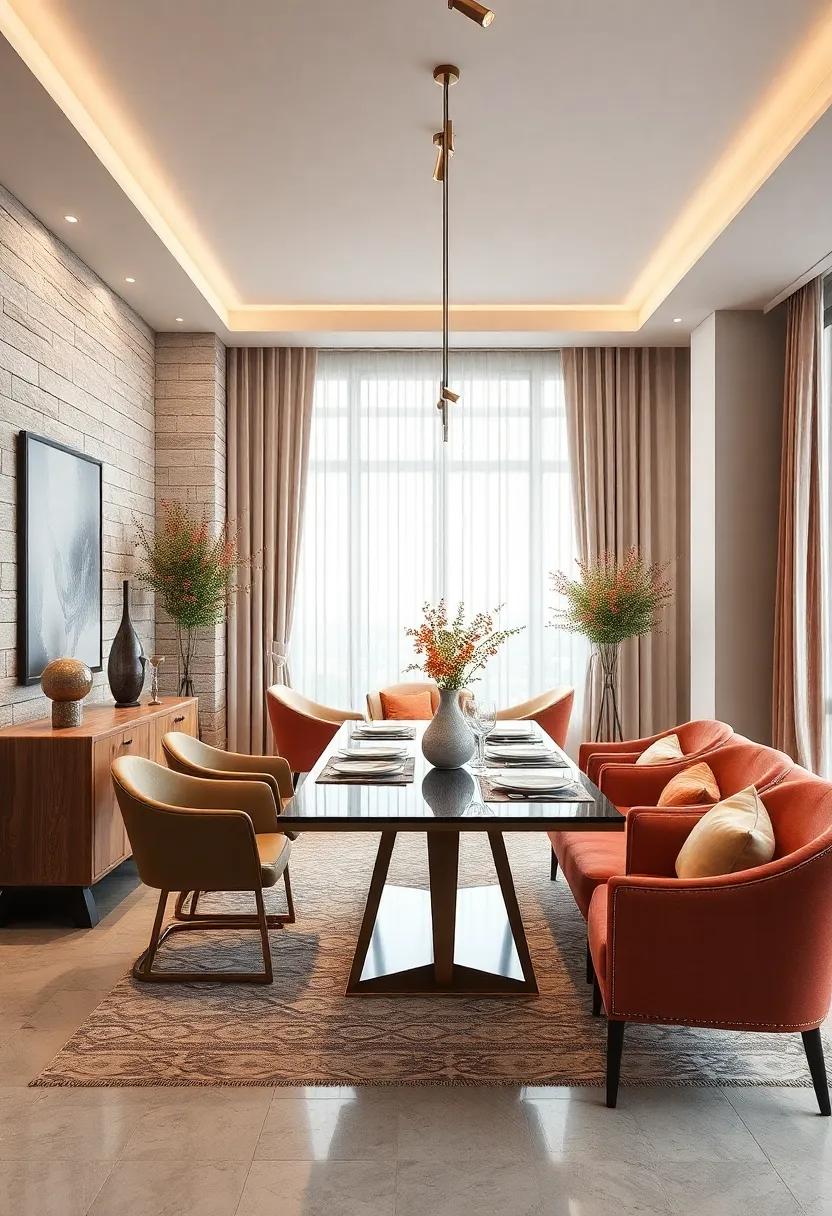 Monochromatic Color Schemes Elevating Dining Areas with Subtle Sophistication