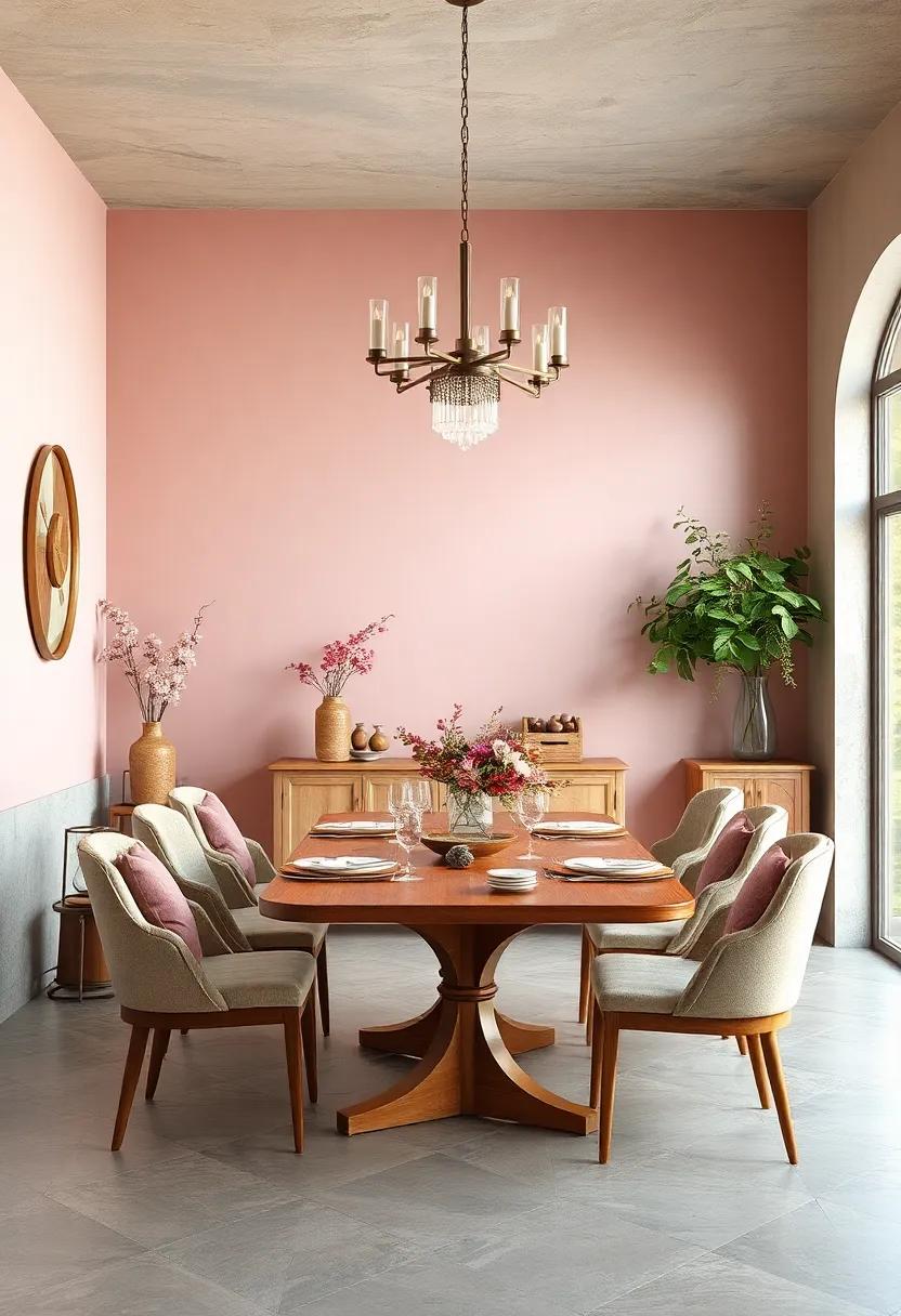Muted Mauves and Dusty Roses Introducing Romantic and Vintage Dining Room Moods