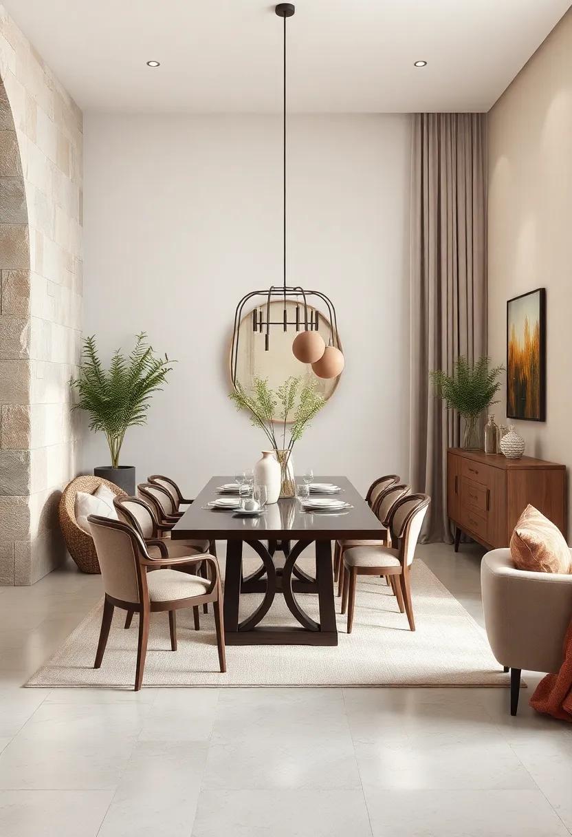 Soft Cream and Taupe Layers Offering Subtle Comfort and Understated Style in Eating Spaces