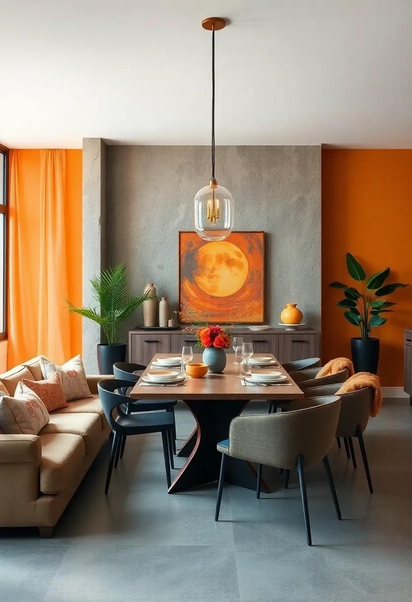 Sun-Kissed Yellows and Oranges Evoking Warmth and Cheerfulness in Social Dining Spaces