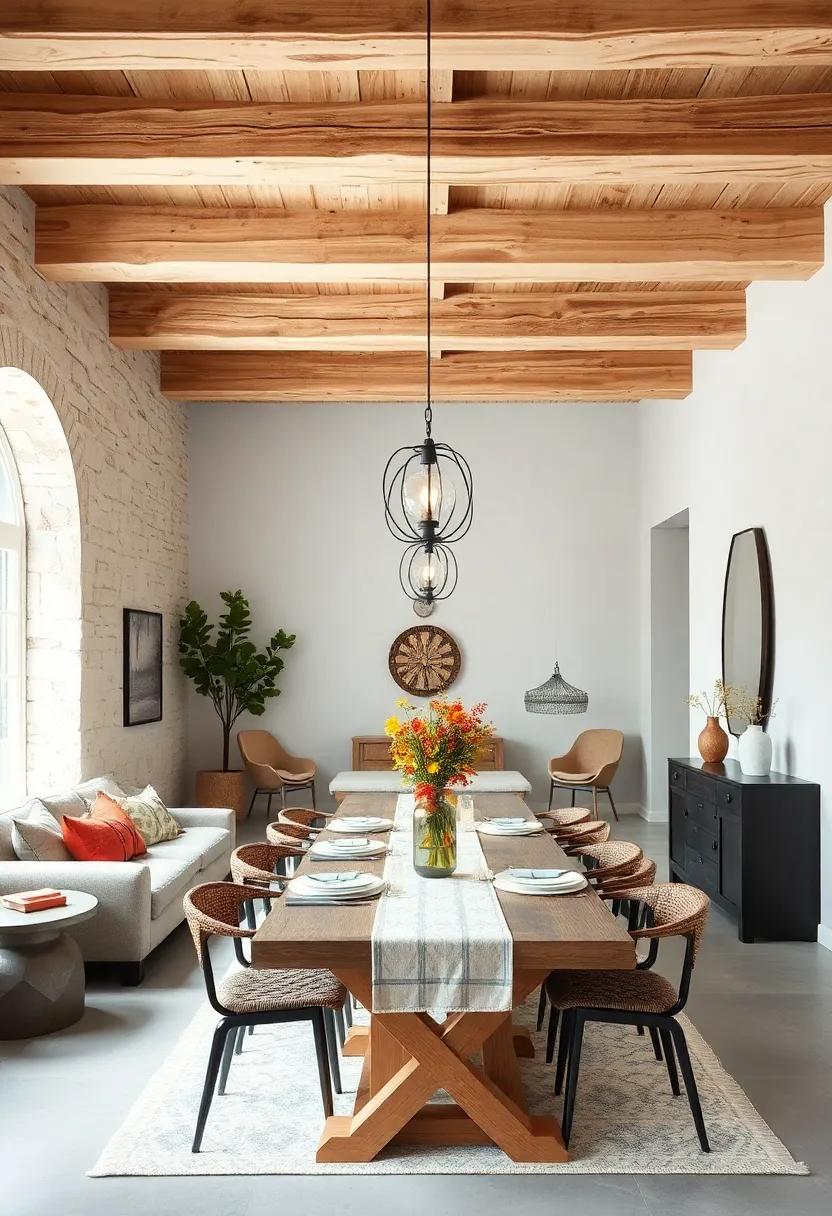 Scandinavian-inspired dining rooms featuring pale beams paired with minimal décor and natural‍ materials, fostering​ a clean yet⁣ inviting rustic elegance