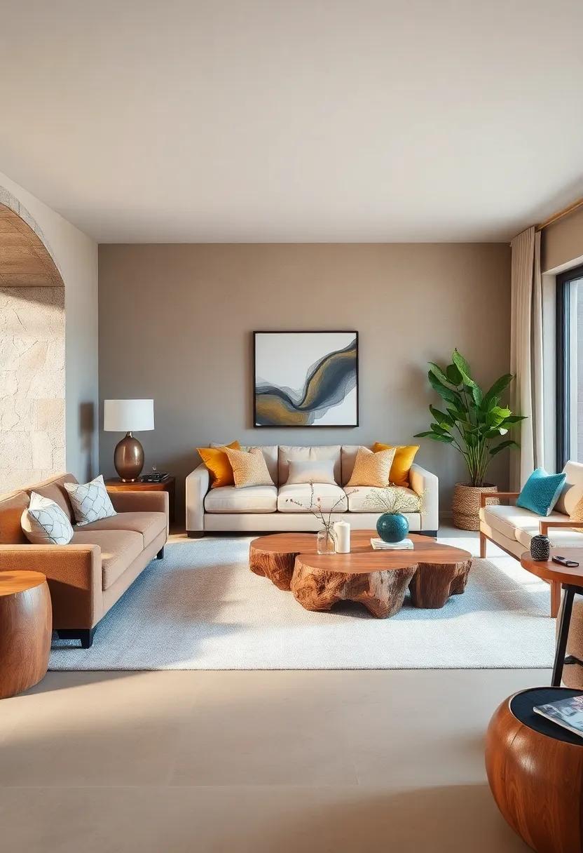 Use Natural Wood Coffee Tables to Bring Organic Warmth