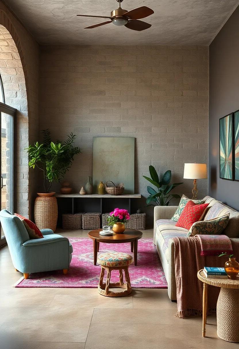 Layer vibrant textiles with varying patterns to create ⁤a cozy, inviting atmosphere