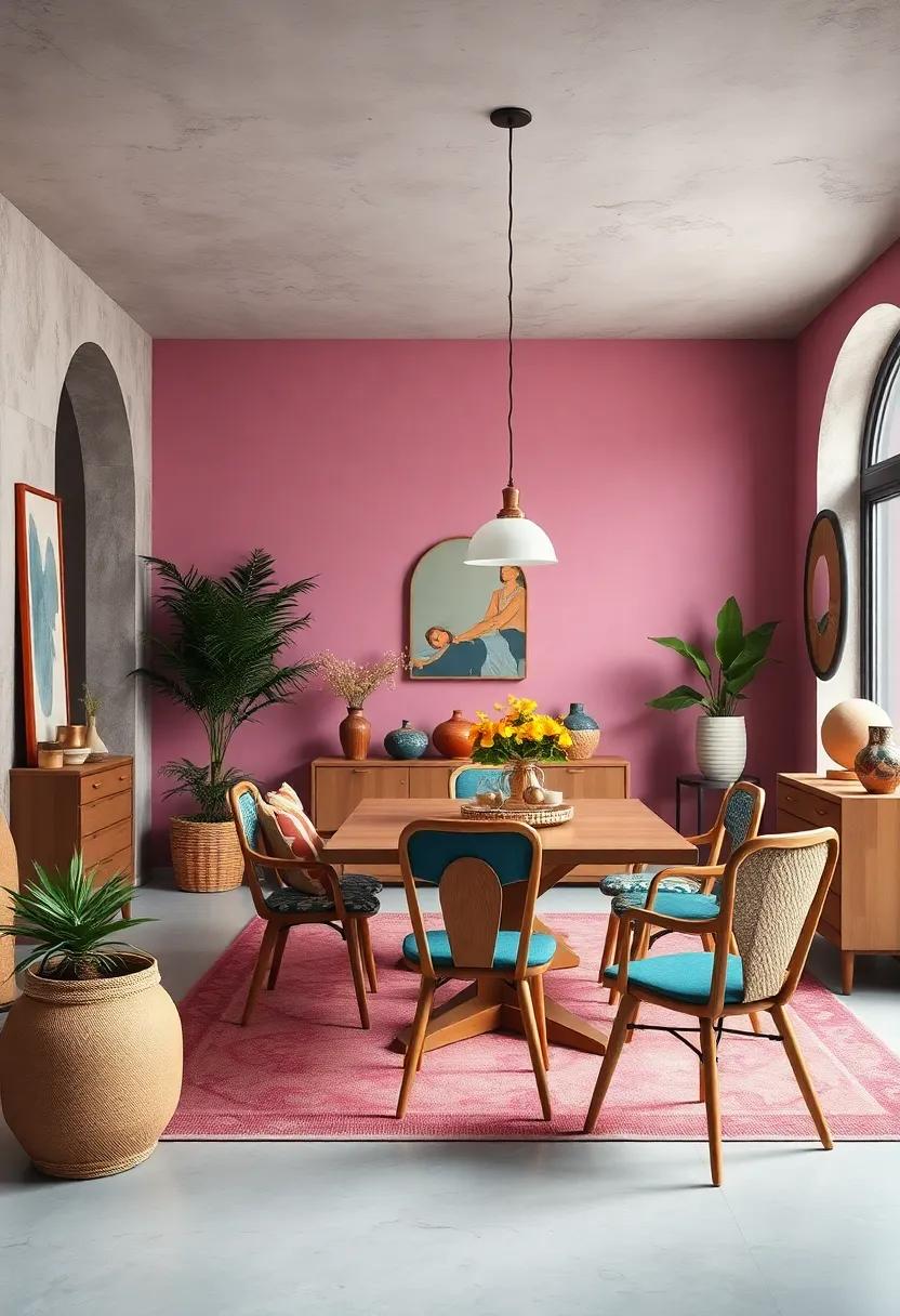 Opt for mismatched chairs around a dining table ⁢to echo the⁤ eclectic spirit