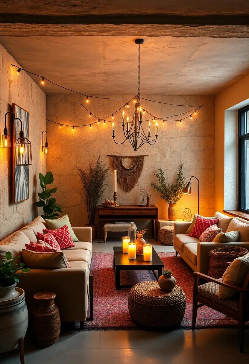 Use layered lighting such ⁣as‌ string lights, lanterns, and candles ⁣for ambiance