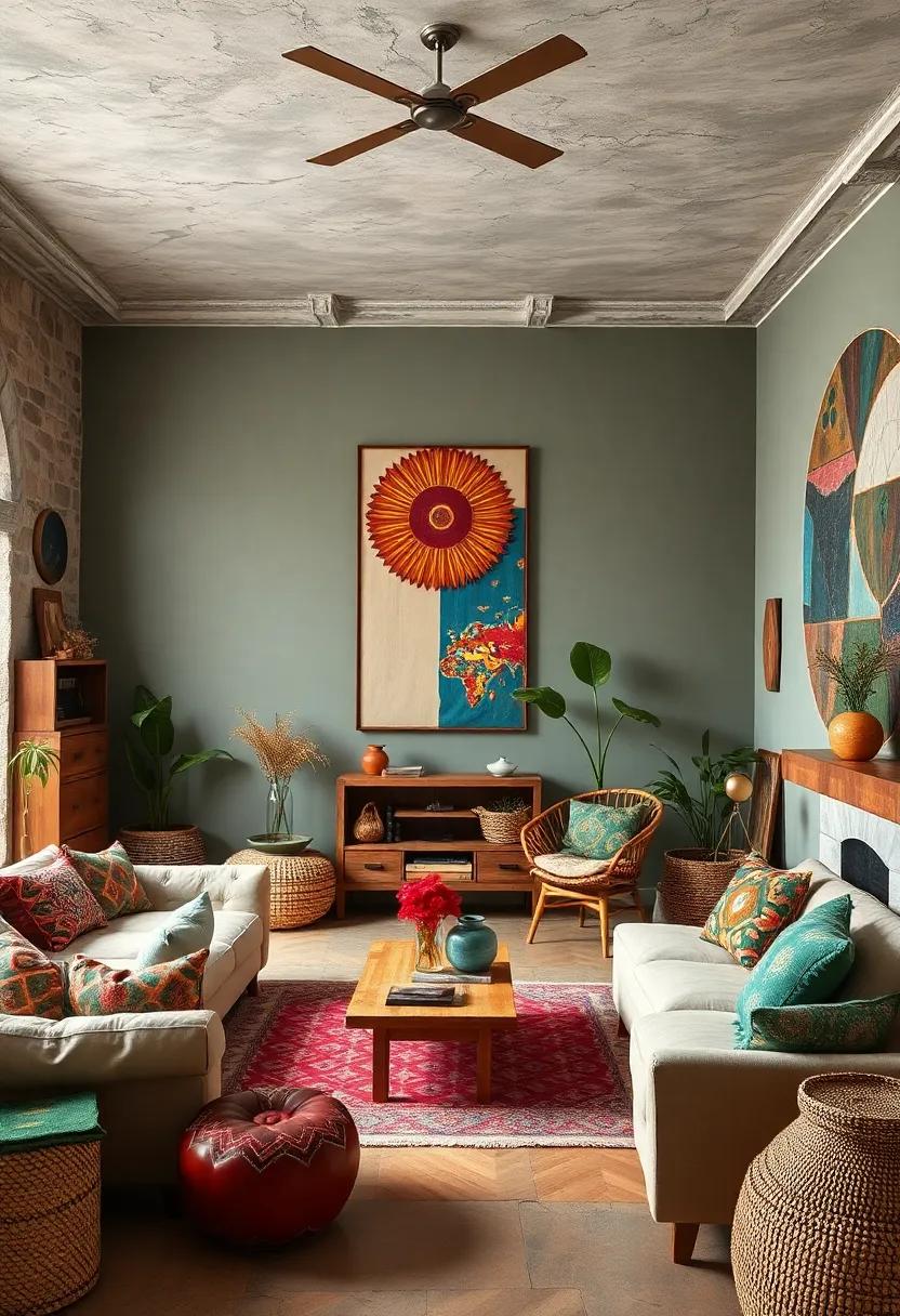 Incorporate folk art and globally inspired decor to celebrate diverse cultures