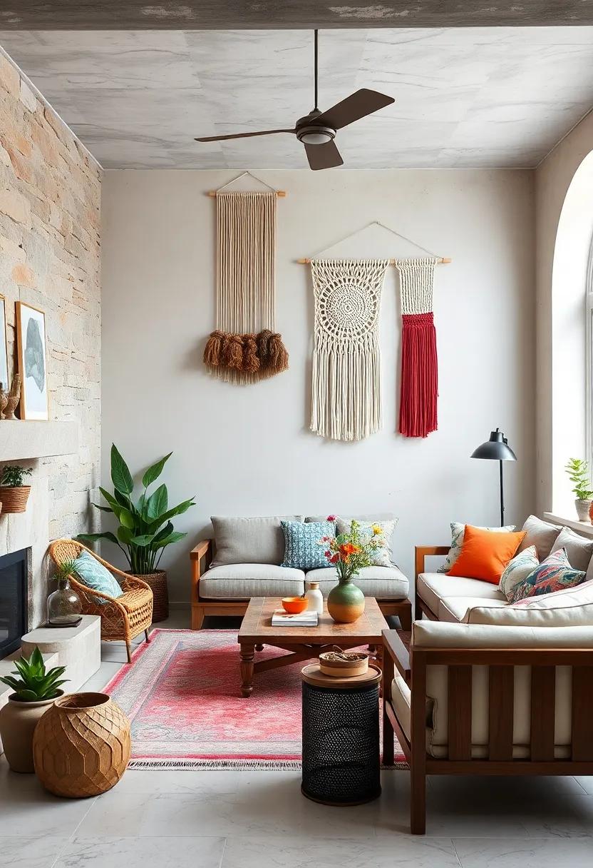 Use macramé wall hangings to ‌add⁤ texture and artistic flair to your walls