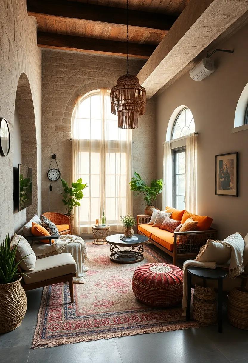 Introduce tassels and fringes in pillows or throws for an⁤ extra bohemian touch