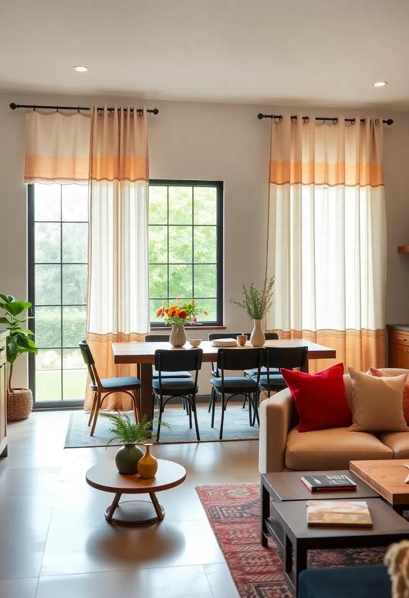 Burlap and ⁢Lace Combo ⁤Curtains for Layered⁤ Warmth