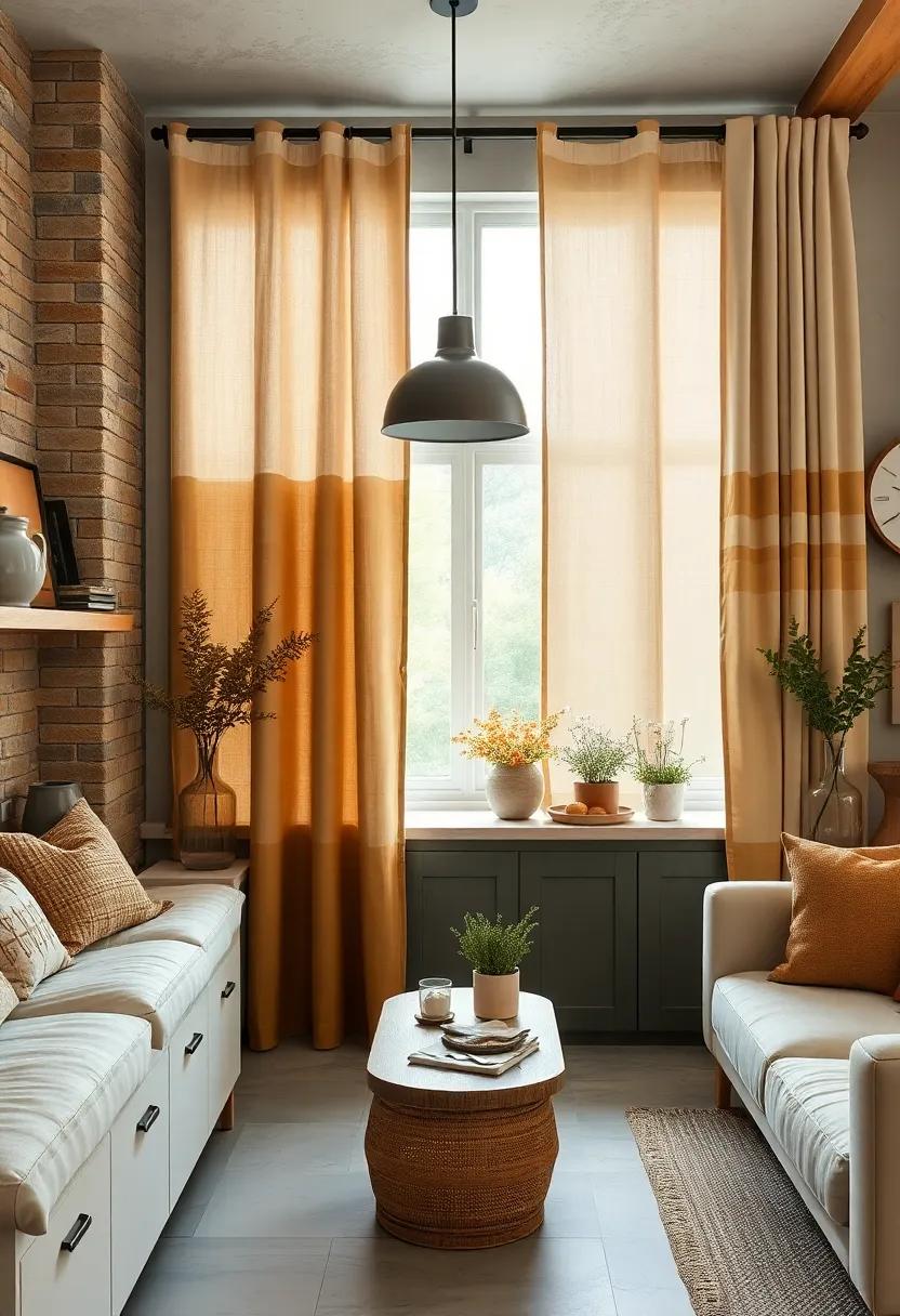 Earthy Tone Canvas Curtains for ⁤a Natural Look