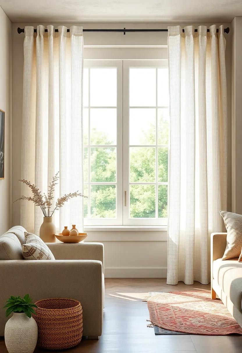 Textured ‌Waffle‌ Weave Curtains ​for Subtle Elegance