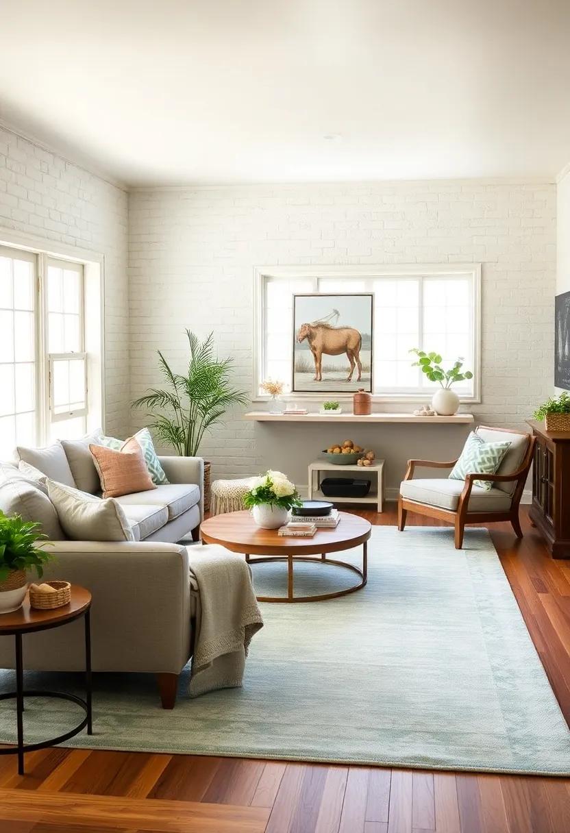 Powder Blue Cabinets Complemented by Wicker Baskets