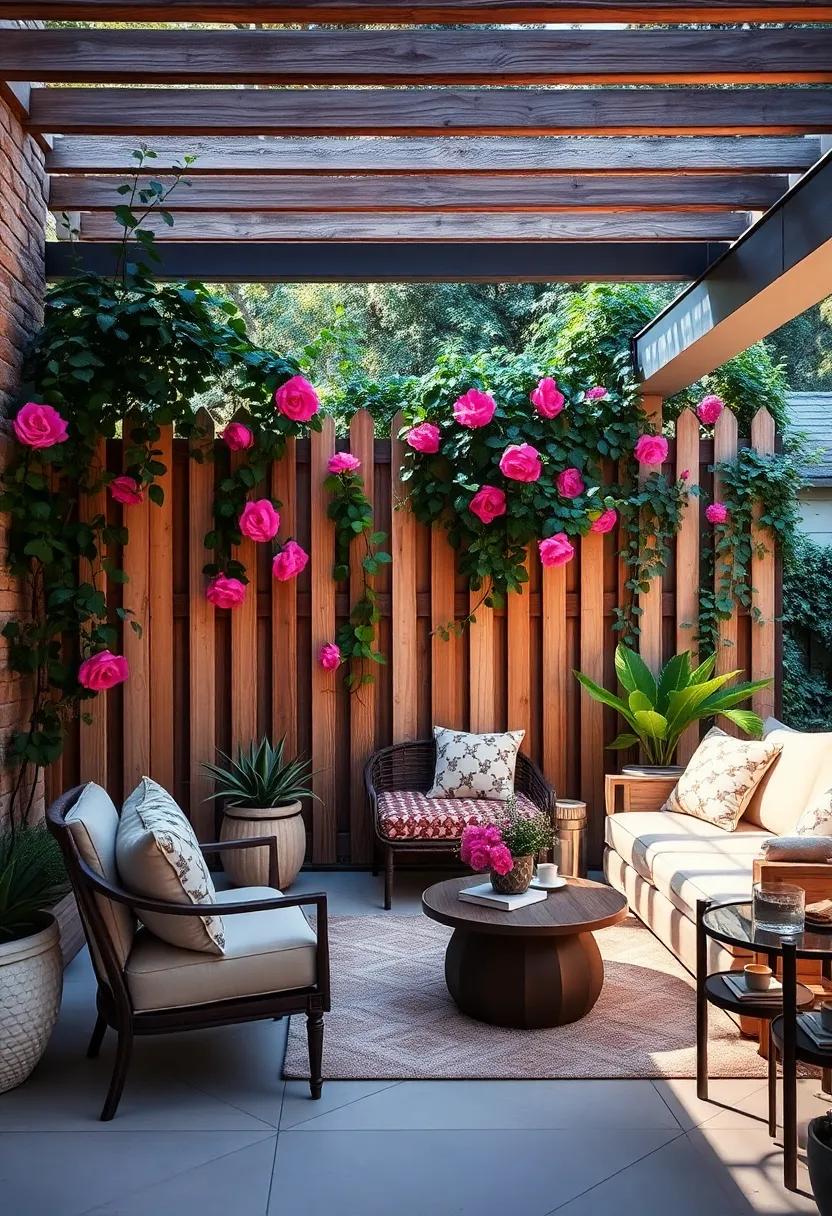 Classic wooden picket fences‍ with climbing rose vines ‍for a timeless⁢ garden look