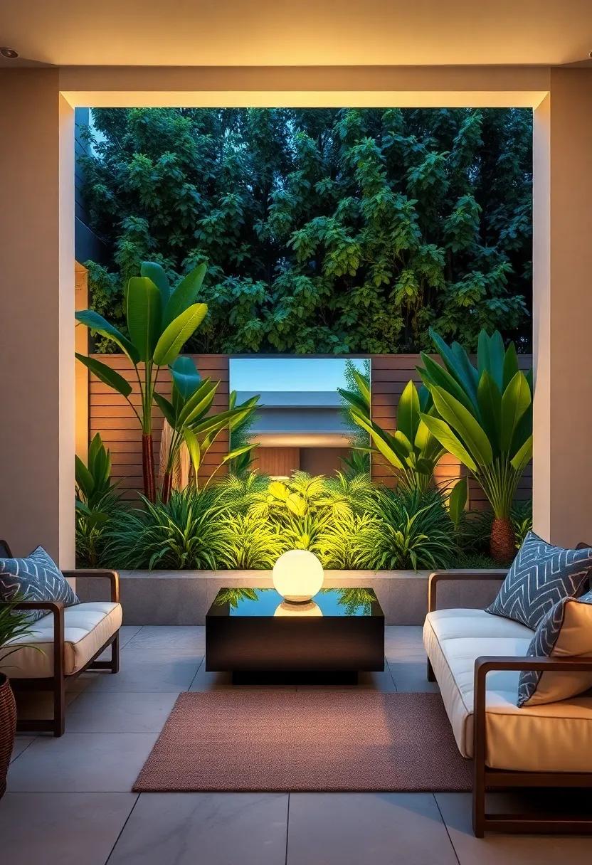 Creating A Front Yard Infinity Mirror⁢ Planter Casting ‌Hypnotic Reflections Among‌ Lush​ Greenery In ​Soft ‍Evening Light