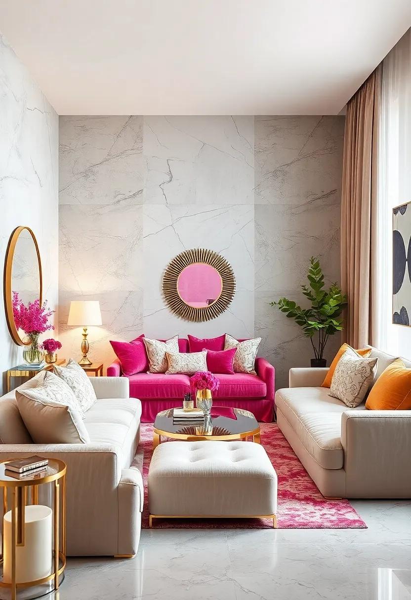 Glamorous ⁣Touch: Add mirrored furniture, sparkling accents, and plush fabrics for a chic ‌and comfortable vibe