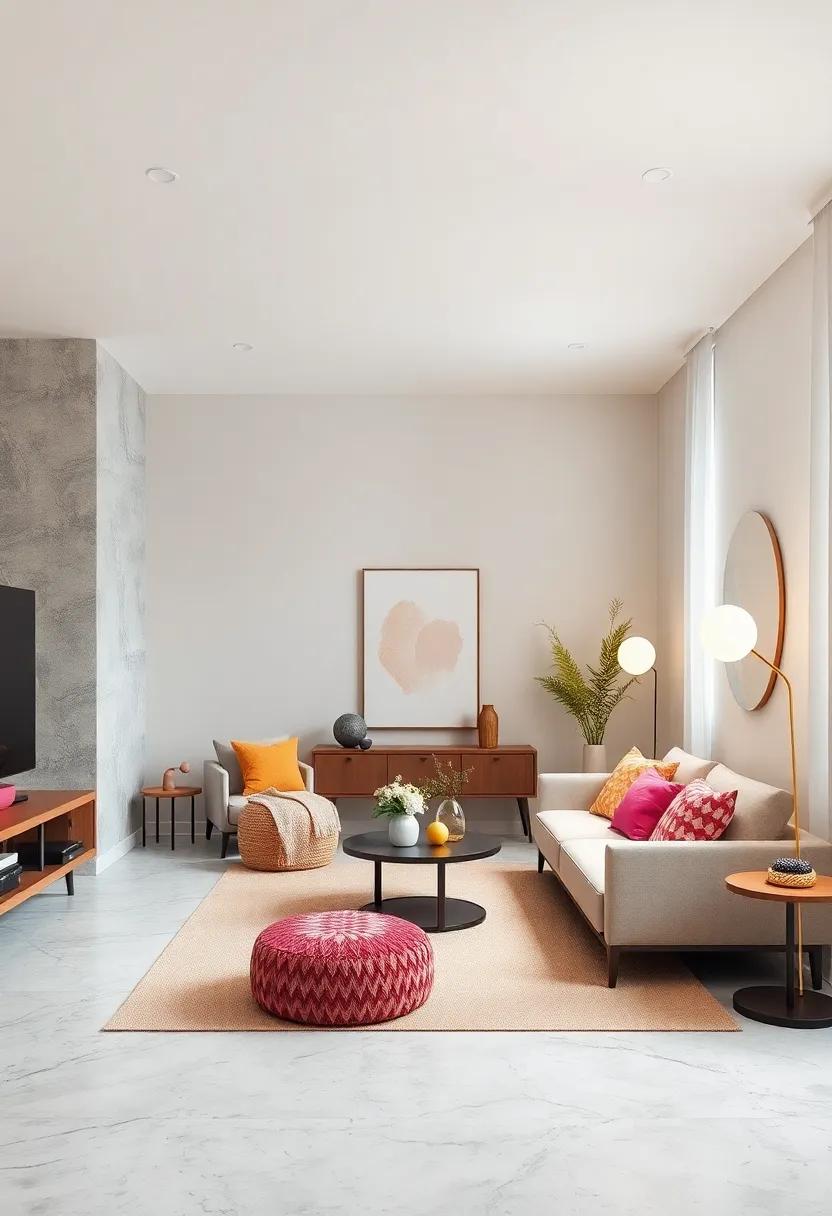 Modern​ Minimalist: ‍Opt for sleek furniture,clean lines,and‌ a neutral color⁤ palette with pops of‍ vibrant hues