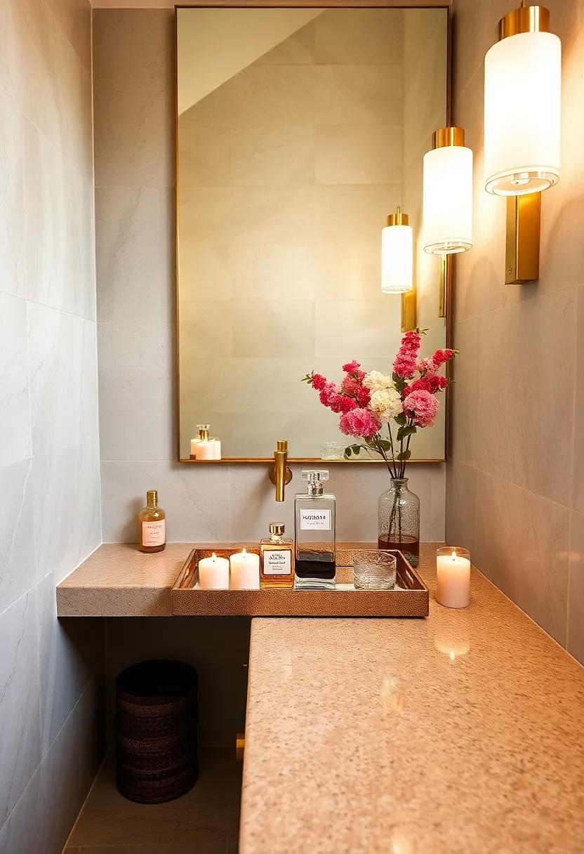 Incorporate a Vanity ⁢Tray with Perfume Bottles and Candles ‍for a Luxe Vibe