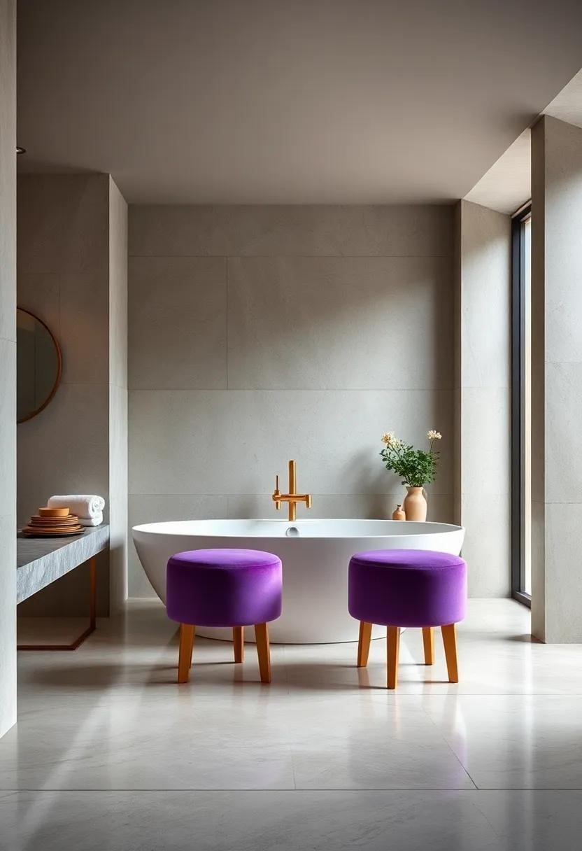 Incorporate ​Velvet Upholstered Stools for a‌ Touch of Opulence