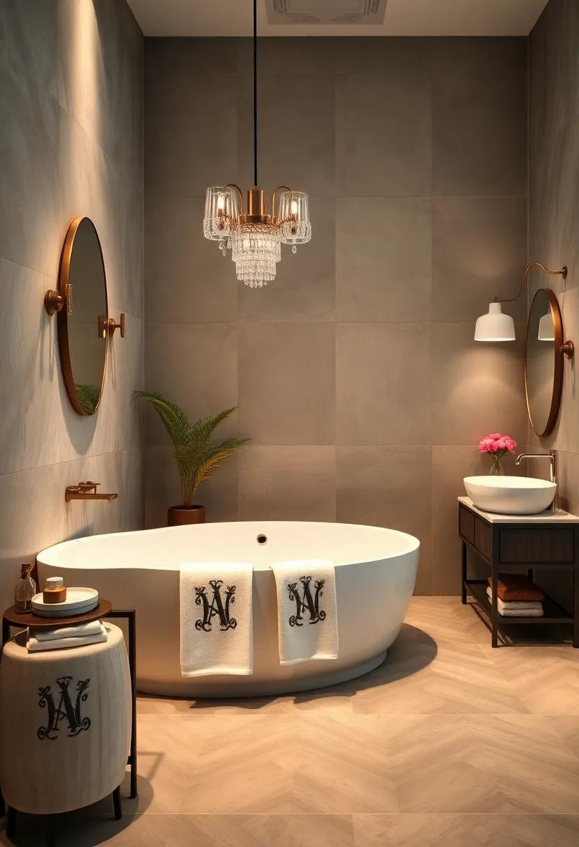 Swap Standard Towels​ for⁣ Embroidered or​ Monogrammed Linens