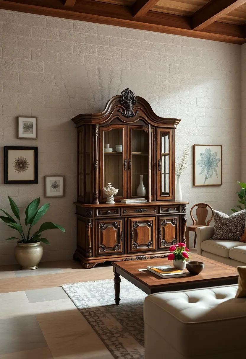 french⁤ Provincial ⁣Hutch – Soft,ornate scrolls and​ floral accents frame practical storage