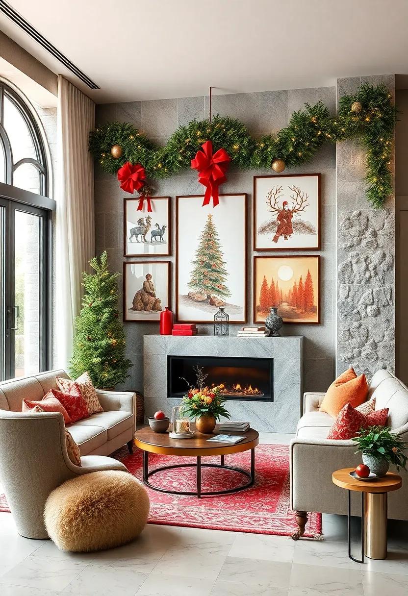 Create​ a Festive Gallery ‍Wall with Holiday-Themed Art