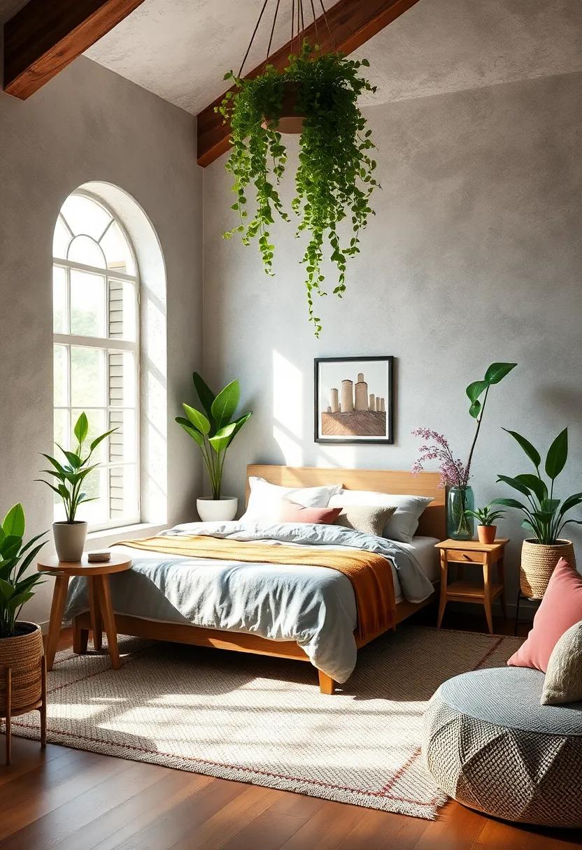 The ⁣magic of Indoor Plants Bringing Freshness and Life to Eclectic Bedroom Corners ⁣with Natural Light