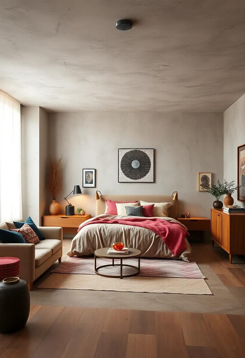 Soft Pastels Interwoven with ‌Deep Jewel Tones ⁣to Balance Warmth and‌ Sophistication in Eclectic Bedroom