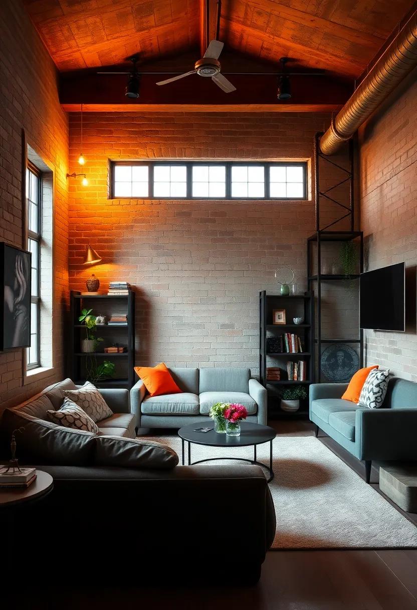 Dark Matte Finishes Paired with Warm Ambient ⁣Lighting Creating a Cozy Yet Edgy Atmosphere