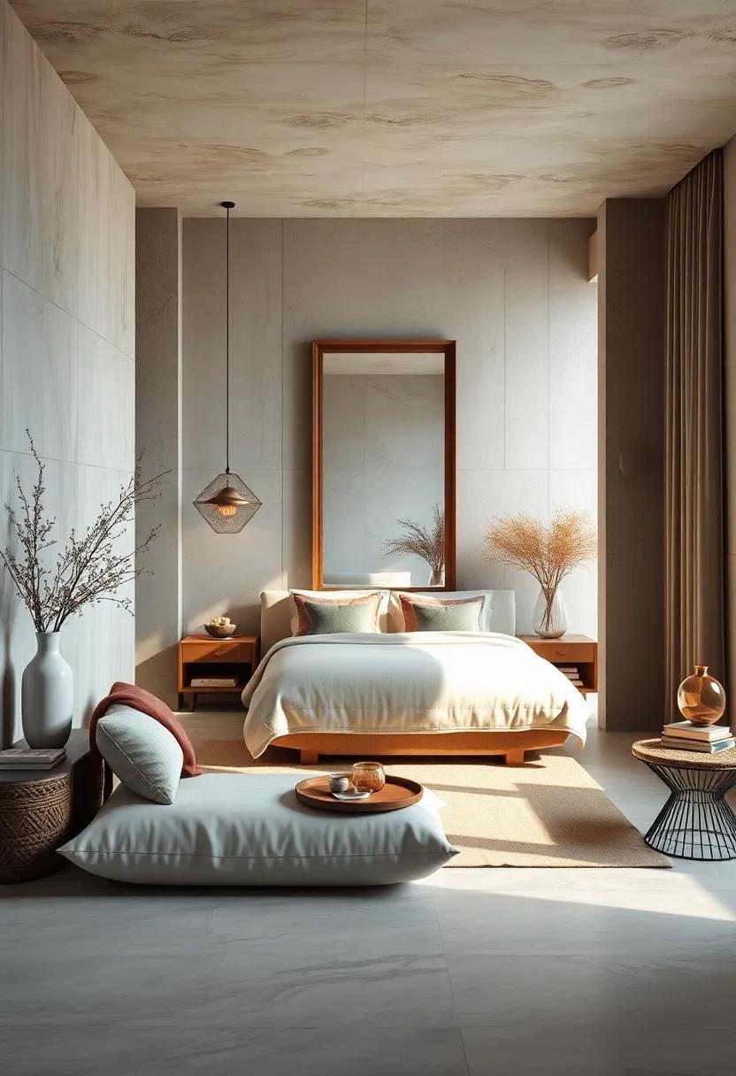 Layer a ‍walnut​ wood⁤ framed floor mirror ⁤to add depth and​ reflect natural light