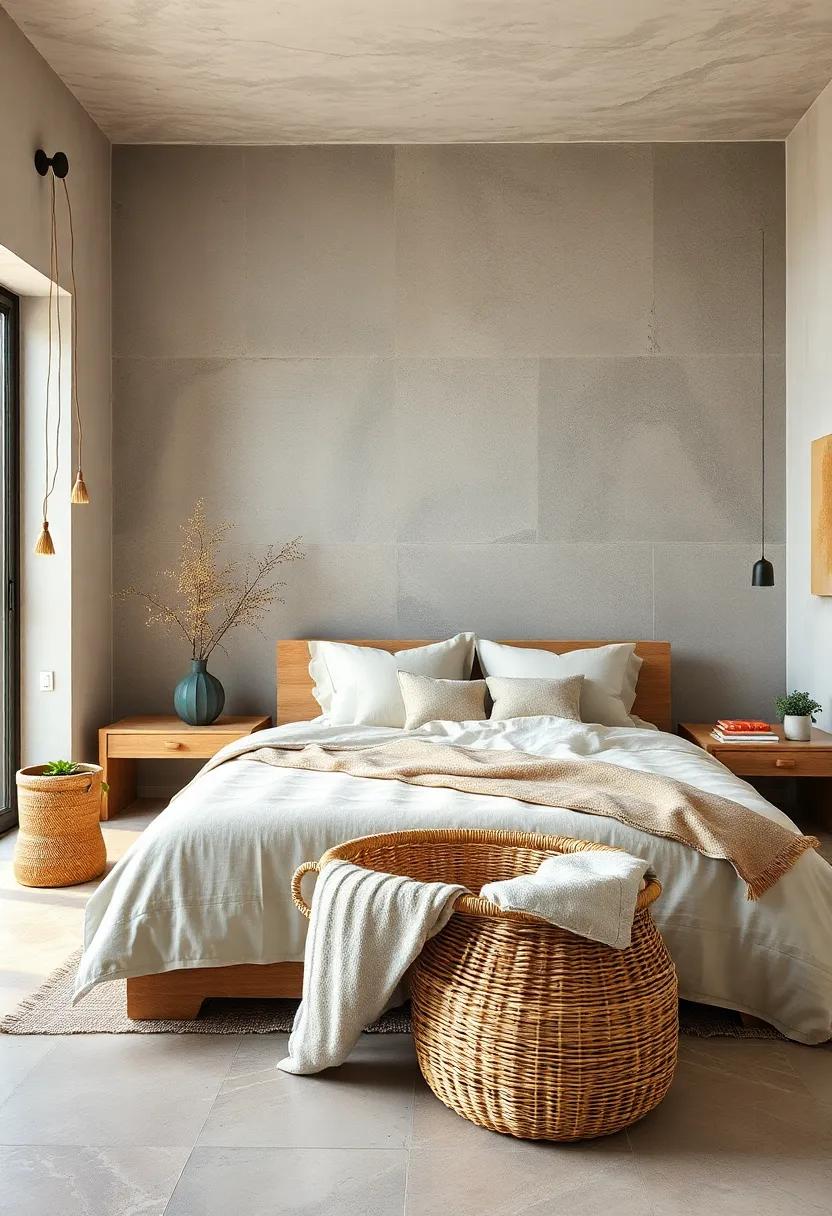 Place a handwoven basket ⁤for laundry or storage to blend ⁤organization⁣ with artisanal‌ craft