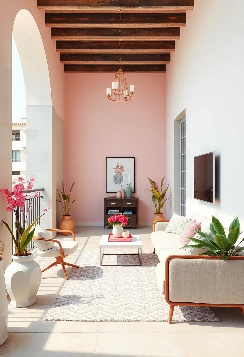 Blush Pink and Off-White: Introduce a subtle touch of romance with delicate ‌blush pink complemented by clean⁤ off-white for an ⁤airy feel