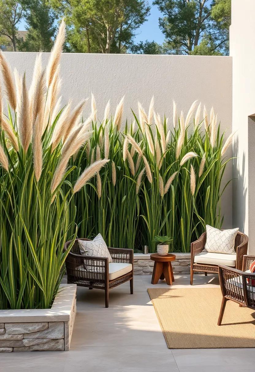 Ribbon⁣ Grass (Phalaris arundinacea) – Its variegated leaves add a ‌unique splash of color, making it both a functional and decorative⁣ fence choice