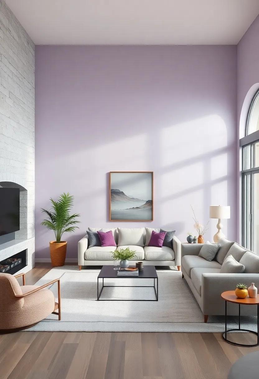 Lavender and Soft Gray:‌ Elegant and ‍understated, this ‌combo creates a peaceful, modern sanctuary