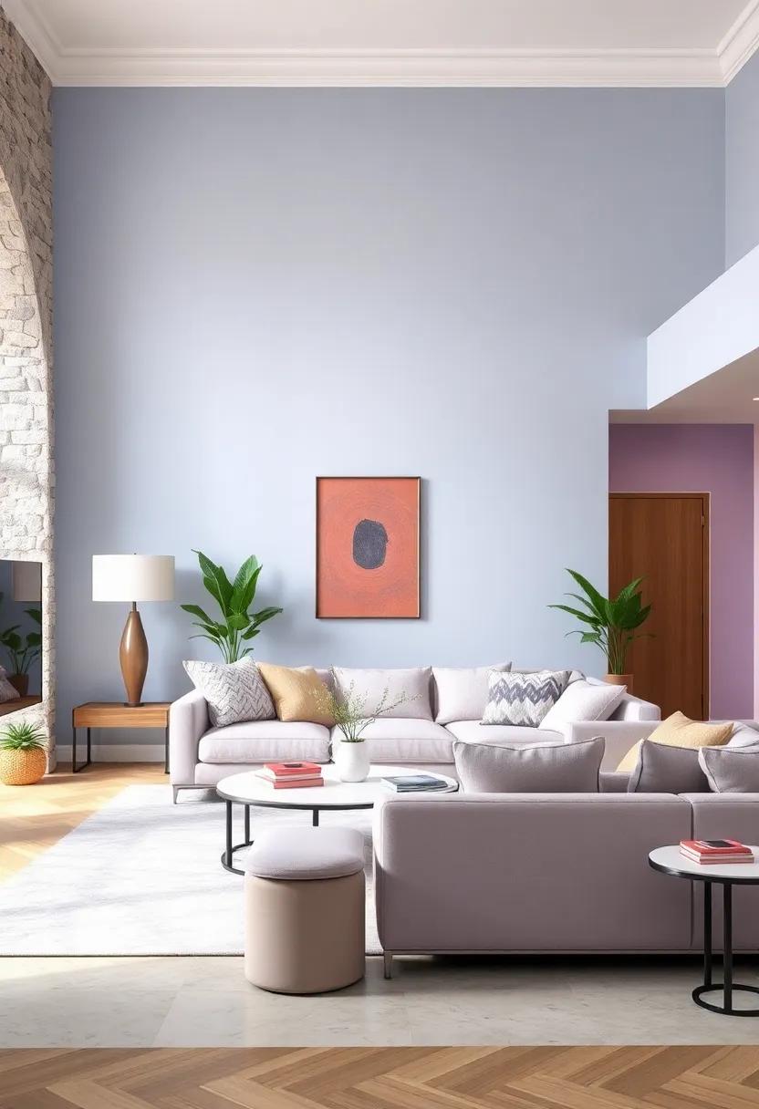 Baby Blue and Soft Lavender: A whimsical and calming⁣ duet that uplifts any space