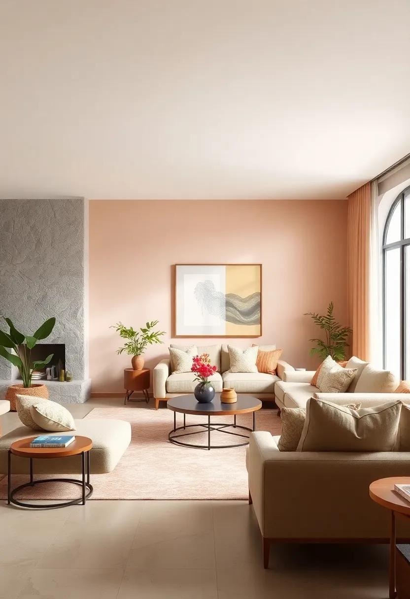 light‌ Sage and Soft Peach: Earthy meets⁣ sweet for ‌a balanced, restful⁣ vibe