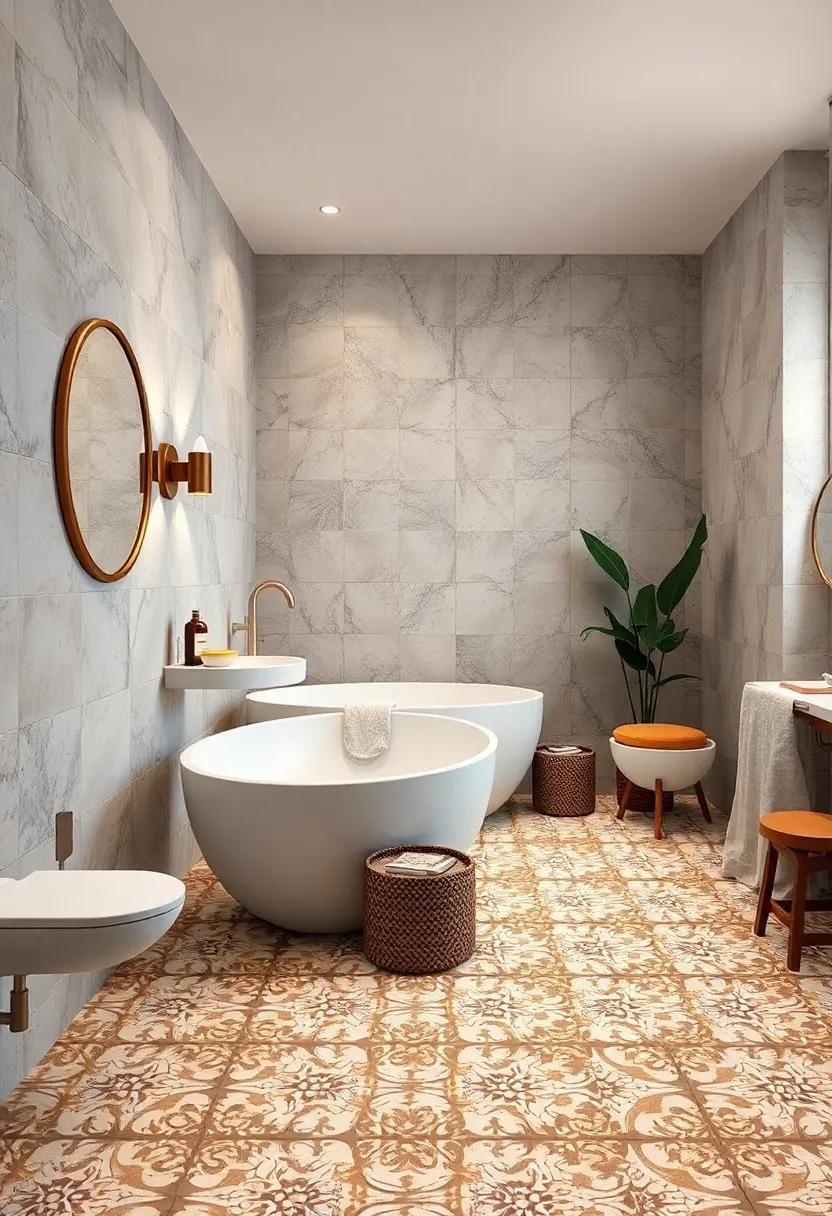 Patterned encaustic⁣ tiles that bring artistic character to the floor